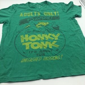 Vintage Anama T-shirt Me A Green Honky Tonk‎ Slim Fit  Extra Large Adults Only